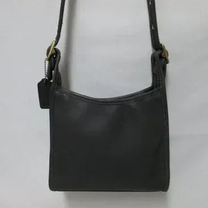 バッグ old coach leather shoulder bag OLD COACH Shoulder Bag Vintage Green Leather Turn Lock Made
